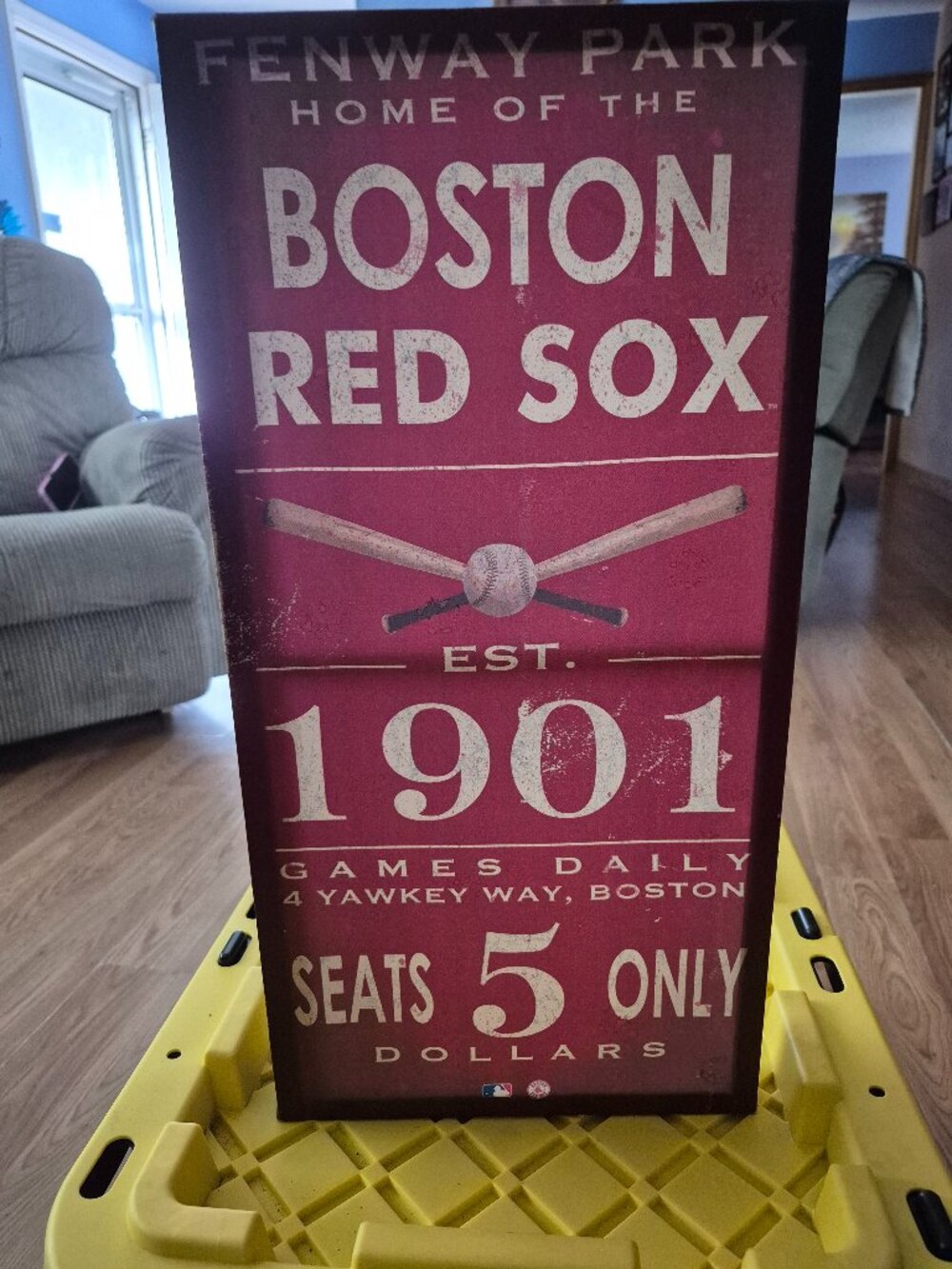 Fenway Park Boston Red Sox MLB Wood and Canvas Wall Art